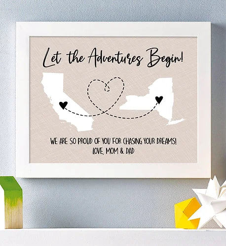 Personalized Dorm Room Adventures Print