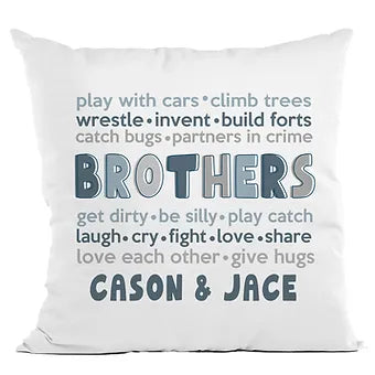 Personalized Brothers Pillow