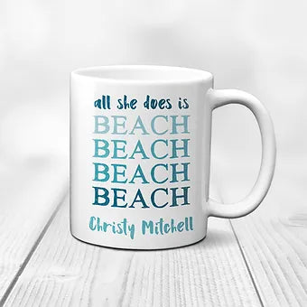 Personalized Beach Mug