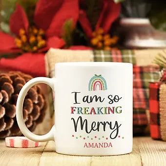 Personalized Freaking Merry Mug