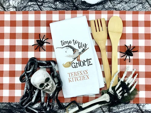 Personalized Gnome Halloween Towel