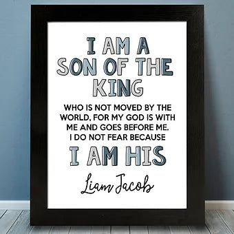 Personalized I Am His Print