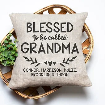 Personalized Blessed to be Called Grandma Pillow | Mother's Day Gift