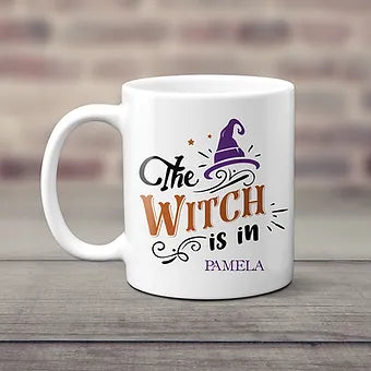 The Witch Is In Personalized Halloween Mug