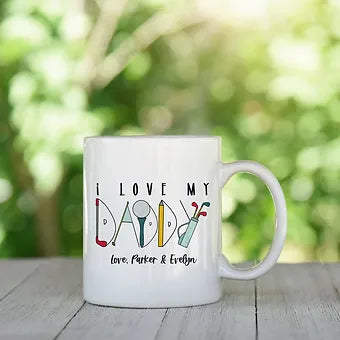 Personalized Golf Dad Mug