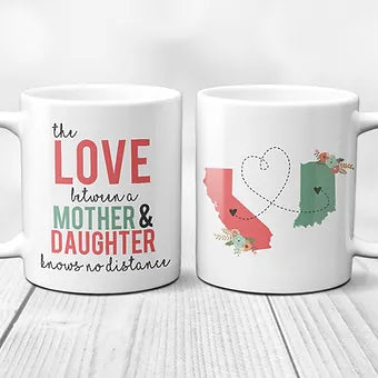 Personalized The Love Between Mother And Daughter Two State Mug