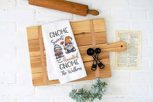 Personalized Halloween Gnome Towel