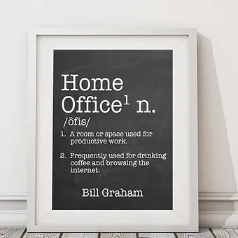 Personalized Home Office Definition Print
