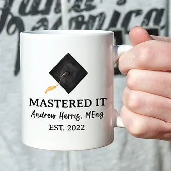 Personalized Mastered It Graduation Mug