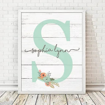 Personalized Monogram Name Print
