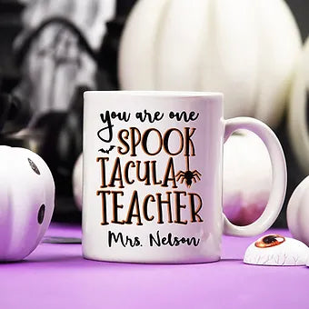 Personalized Spooktacula Teacher Halloween Mug