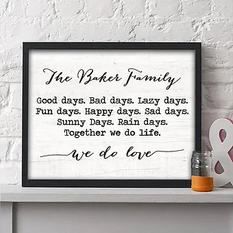 We Do Love Personalized Print