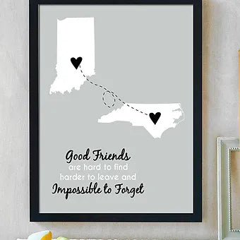 Good Friends are Hard to Find Two State Print