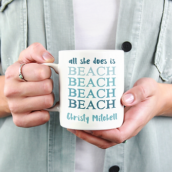 Personalized Beach Mug
