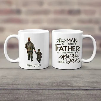 Father and Son Personalized Hunting Mug