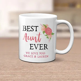Best Aunt Ever Personalized Mug