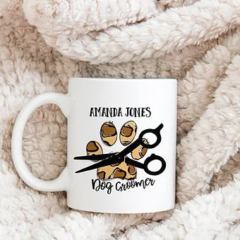 Personalized Dog Groomer Mug