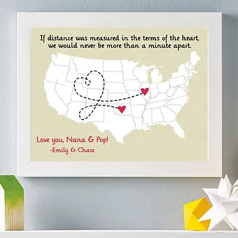 Two State Long Distance Grandparents Print