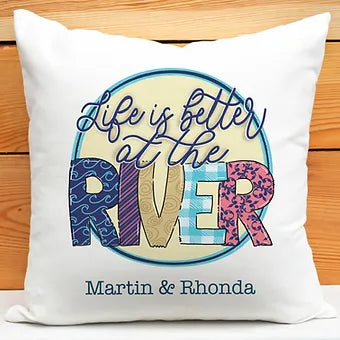 Personalized River Life Pillow