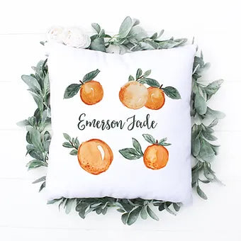 Personalized Clementine Pillow