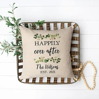 Personalized Happily Ever After Pillow