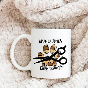Personalized Dog Groomer Mug