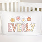 Personalized Daisy Flower Standard Pillowcase | Pink Peach Flower Pastel Custom Girly Teen Pillow Cover | Girl Room Decor | Nursery Decor