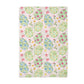 Easter Egg Floral Spring Egg Kitchen Towel Waffle Preppy