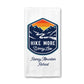 Personalized Hike More Worry Less Waffle Weave Kitchen Towel