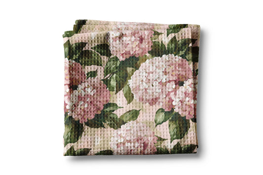 Hydrangea Flower Chinoiserie Kitchen Towel Spring Wedding