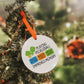 Pickleball Improves Memory Christmas Ornament, Pickleball