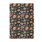 Boho Fall Floral Waffle Weave Kitchen Towel Autumn Daisy
