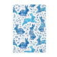 Blue Easter Bunny Spring Egg Kitchen Towel Waffle Preppy