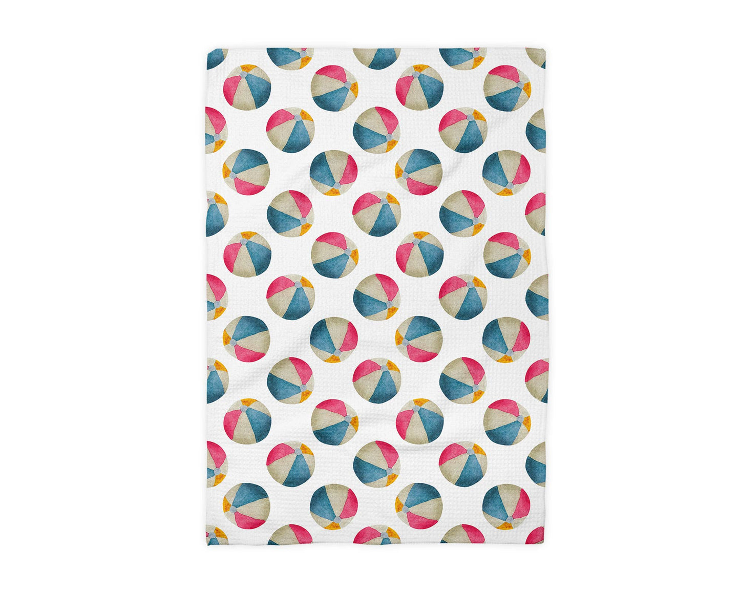 Pool Beach Ball Summer Fun Ocean Kitchen Towel Waffle