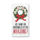 Christmas Mahjong Dish Towel | Mahjong-themed Towel | Mahjong-themed Gift for Kitchen | Mahjong Party Gift | Hostess Gift