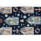 Tropical Shell Nautical Coastal Beach Ocean Kitchen Towel