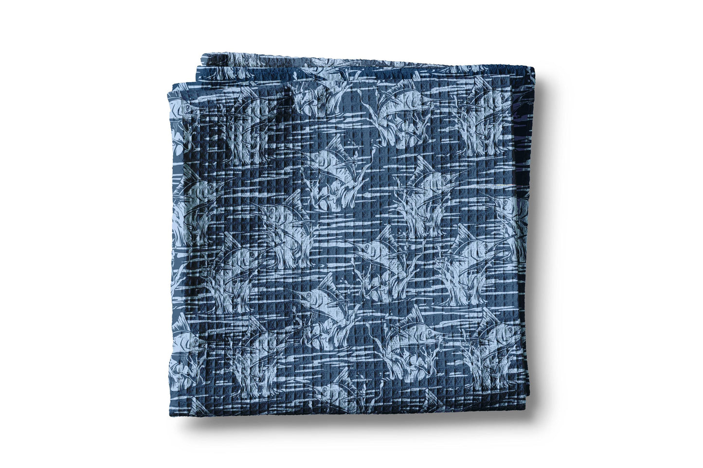 Father’s Day Gift Fishing Marlin Offshore Boat Kitchen Towel