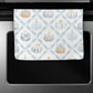 Blue Pumpkin Chinoiserie Fall Coastal Kitchen Towel Waffle
