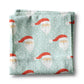 Christmas Santa Blue Whimsical Preppy Kitchen Towel Waffle