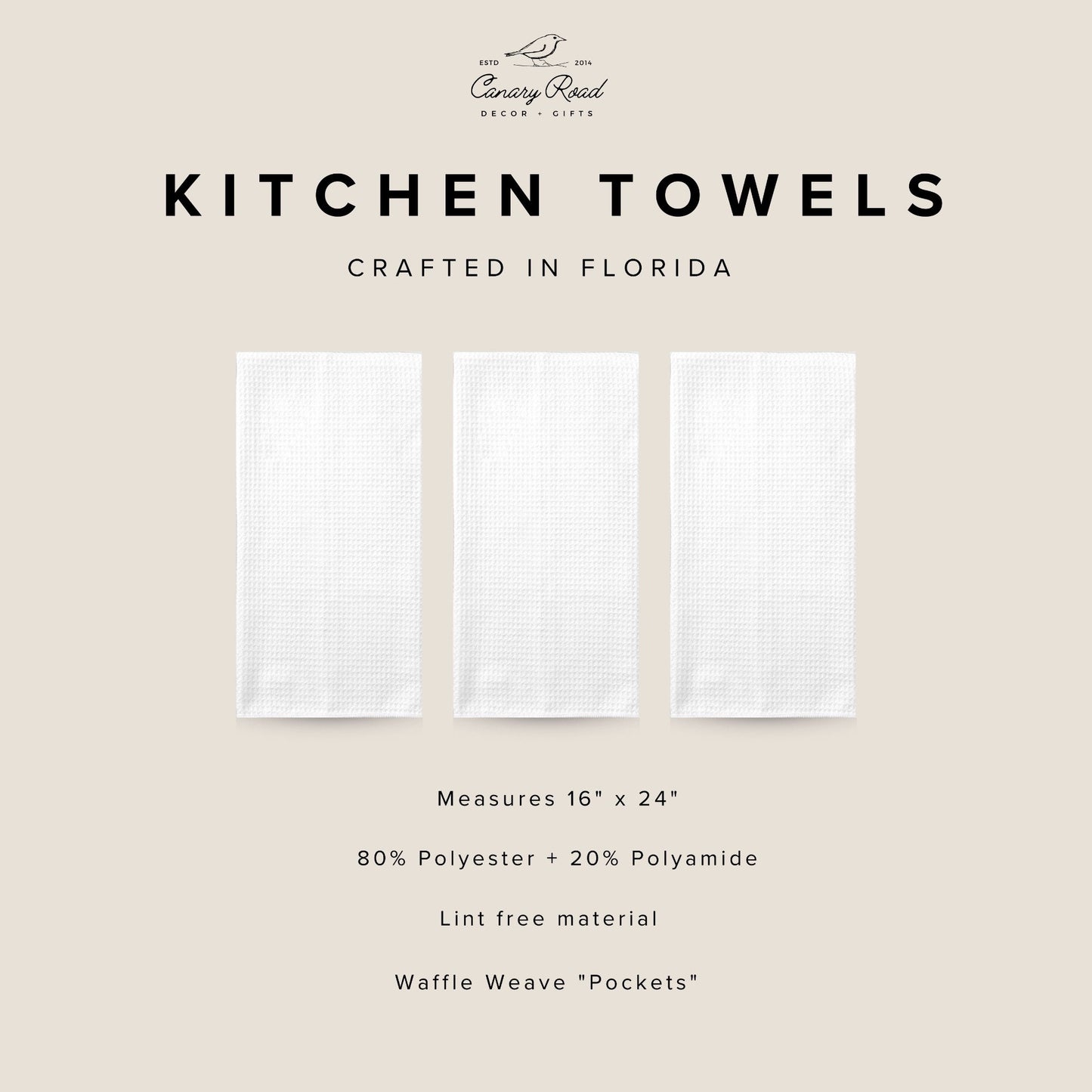 St. Patrick’s Day Kitchen Towel – Waffle Weave, Lint-Free, Super Absorbent, Irish Holiday Decor