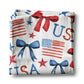 American Flag Kitchen Towel: 4th of July Waffle Weave