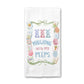 Easter Kitchen Towel – Spring Peep Pattern Waffle Weave Durable Cloth