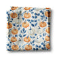 Blue Pumpkin Chinoiserie Fall Coastal Kitchen Towel Waffle