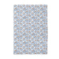 Blue Orange Pumpkin Chinoiserie Fall Coastal Kitchen Towel