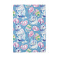 Blue Easter Bunny Spring Egg Kitchen Towel Waffle Preppy