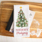 Christmas Mahjong Dish Towel | Mahjong-themed Towel | Mahjong-themed Gift for Kitchen | Mahjong Party Gift | Hostess Gift