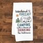 Weekend Forecast Personalized Camping Towel