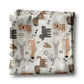 Dog Puppy Dog Mom Lady White Kitchen Towel Waffle Weave Hostess Pet Lover Modern Funky Friend