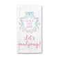 Mahjong Waffle Weave Towel | Mahjongg themed Towel | Mahjong-themed Gift for Kitchen | Mahjong Party Gift | Hostess Gift