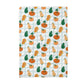 Plaid Pumpkin Chinoiserie Fall Coastal Kitchen Towel Waffle